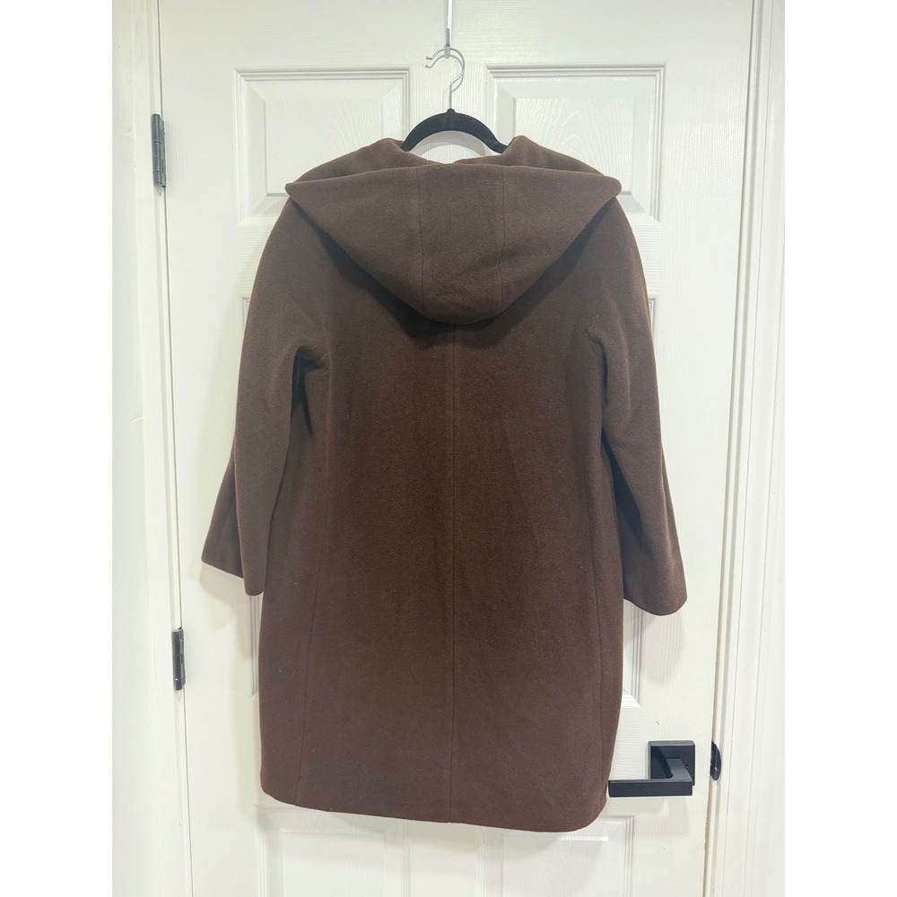 Schneiders Salzburg Wool Blend Hooded Coat Brown Classic Elegant Outerwear - Picture 2 of 10